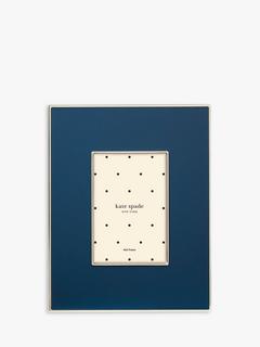 kate spade new york Enamel Photo Frame, 4 x 6" (10 x 15cm), Navy