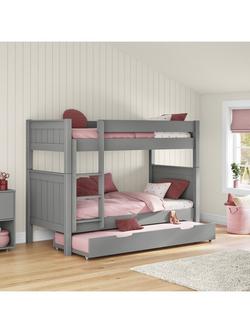 Stompa Classic Bunk Bed with Open Trundle - view 2, Grey