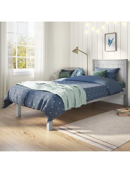 Stompa Classic Wooden Bed Frame, Single, Grey