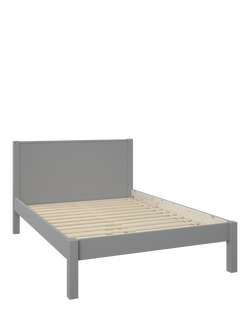 Stompa Classic Low End Wooden Bed Frame, Double - view 2, Grey