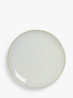 John Lewis Skye Reactive Glaze Stoneware Side Plate, 21.8cm, Off White