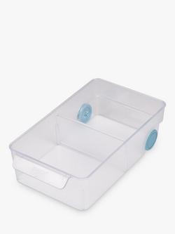 Joseph Joseph Wheeled Fridge Storage Bin, Large, Turquoise