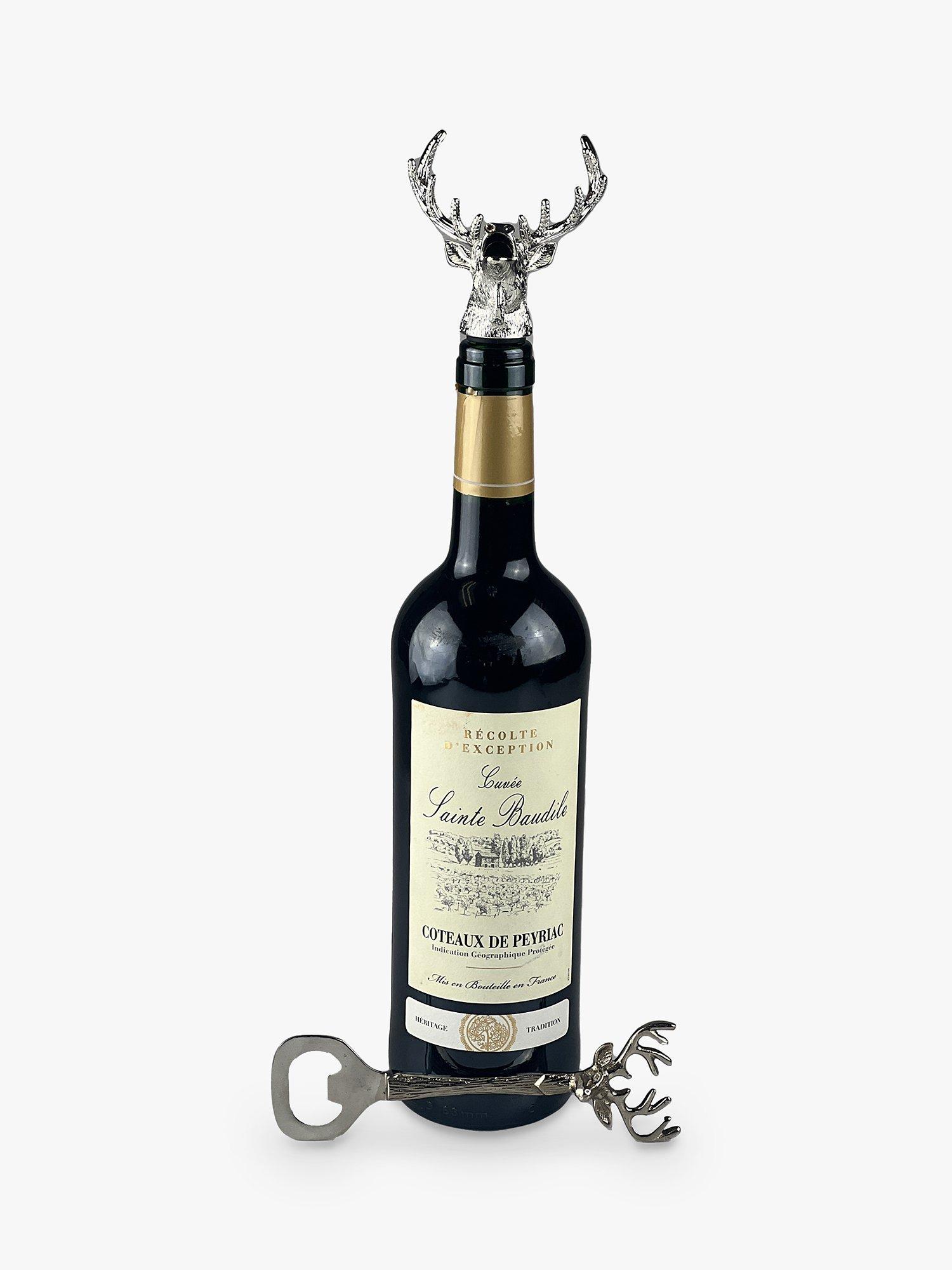 Selbrae House Stag Whisky Pourer & Bottle Opener Gift Set