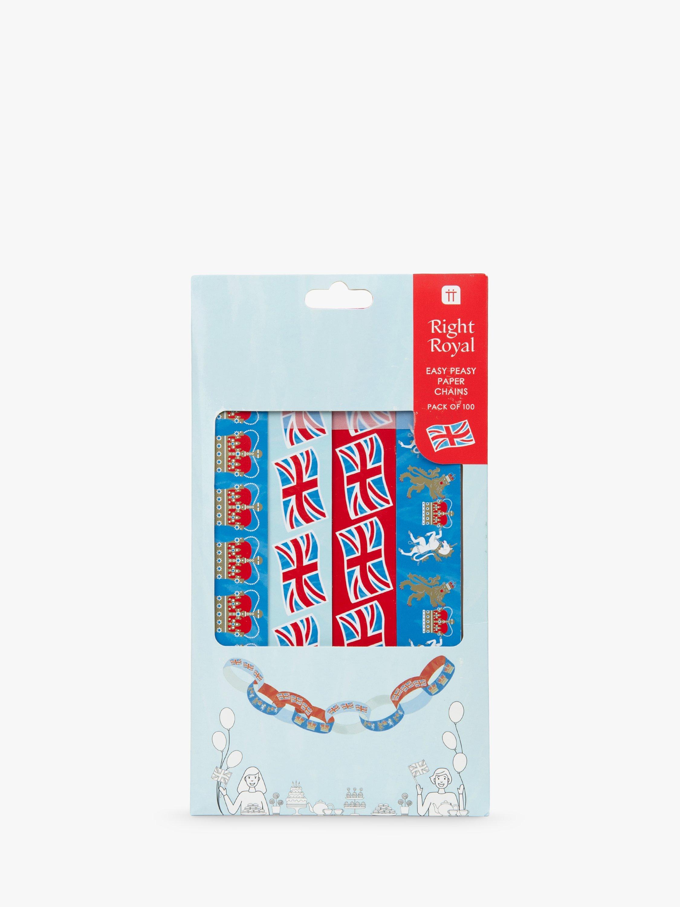 Talking Tables King Charles III Coronation Paper Chains, Pack of 100