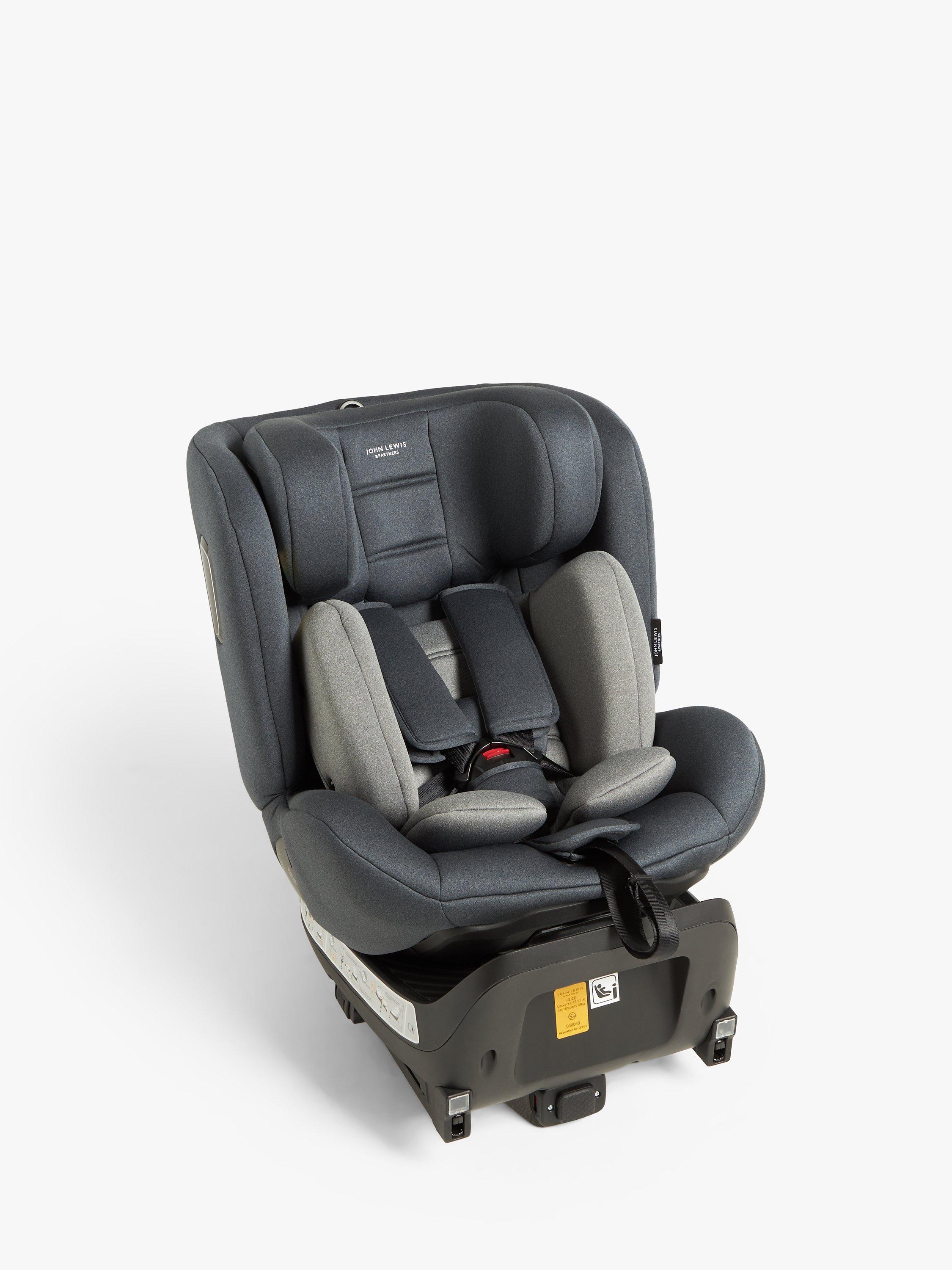 John Lewis Swivel i Size Car Seat Charcoal