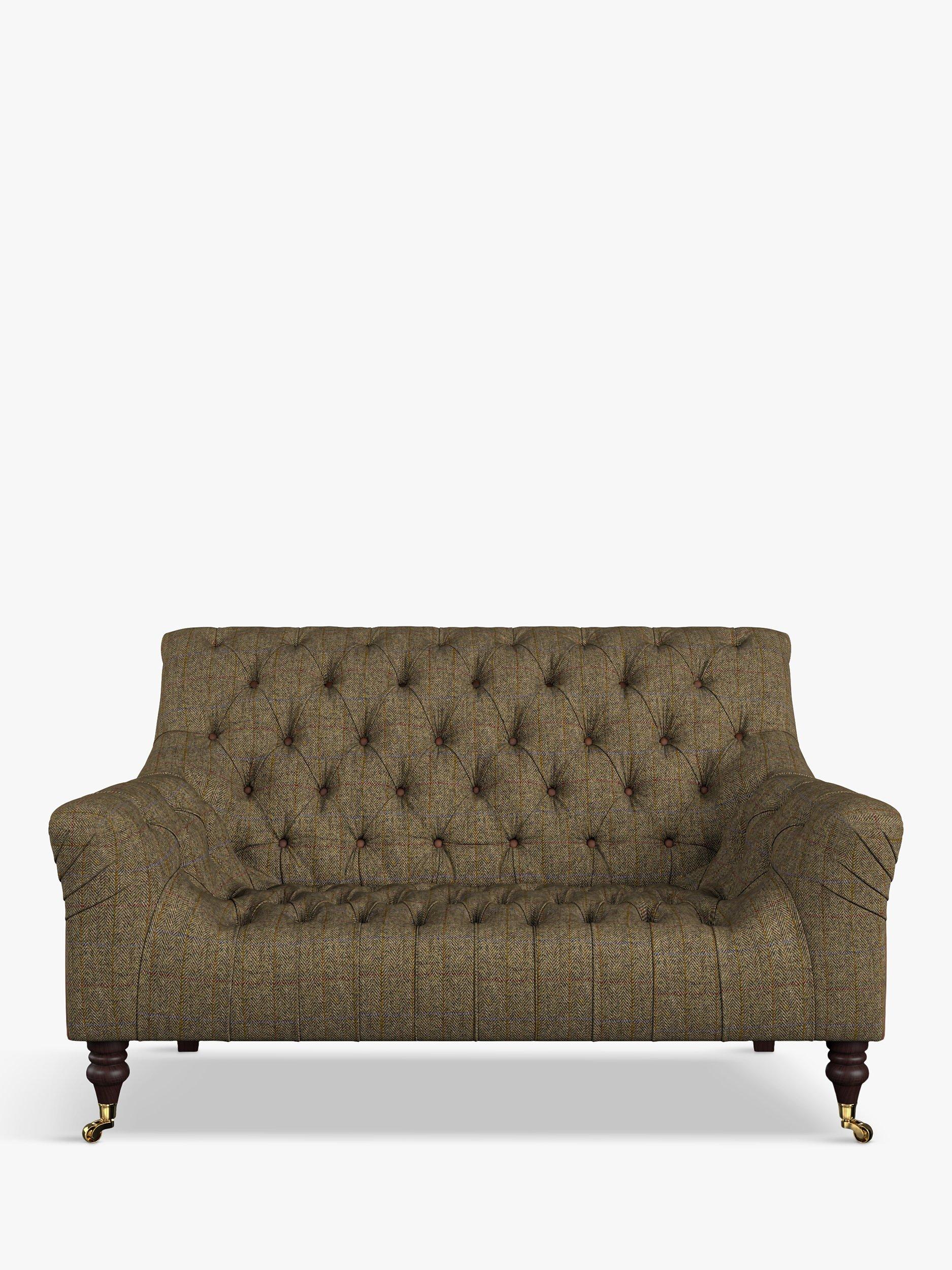 Skittle Range, Tetrad Skittle Petite 2 Seater Sofa, Loden Herringbone