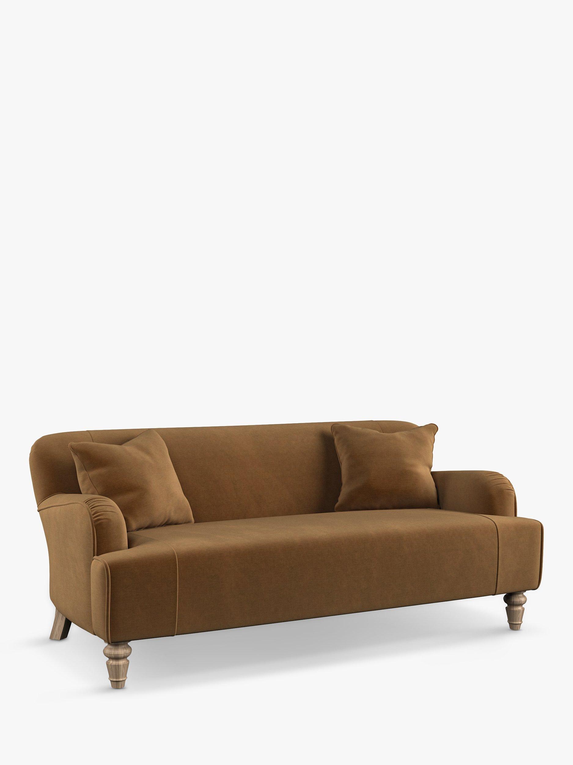 Lewis Range, Tetrad Cosy Club Lewis Large 3 Seater Sofa, Light Leg, Chenille Biscuit
