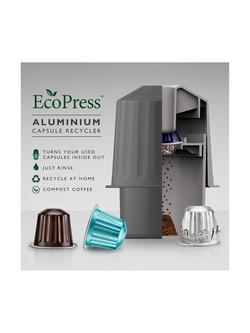 Dualit EcoPress Aluminium Coffee Capsule Recycler, Grey - view 2, Grey