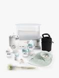 Tommee Tippee Natural Start Electric Steam Steriliser with Insulated Bottle Bag, Newborn Baby Bottles and Easiwarm Bottle Warmer Complete Feeding Set