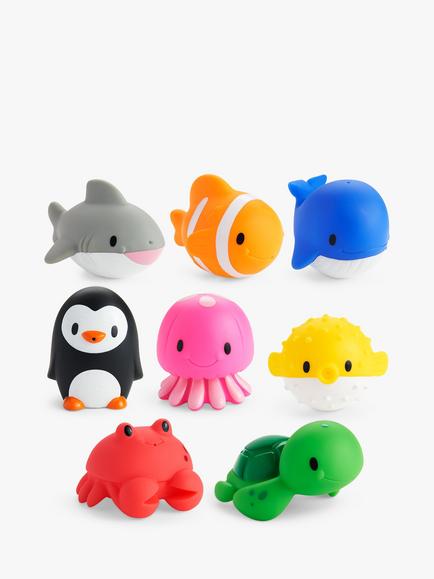 Munchkin Ocean Squirters Bath Toy, Pack of 8, Multi