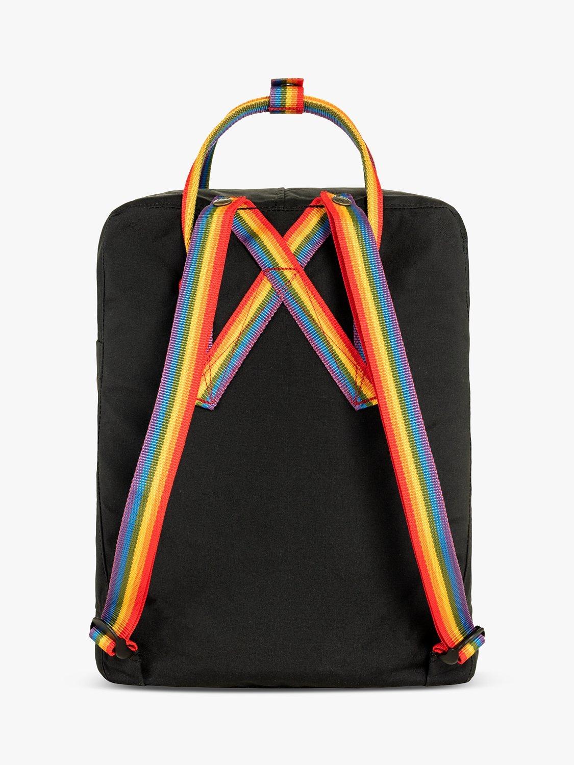 Fjallraven Kanken Rainbow Backpack Black