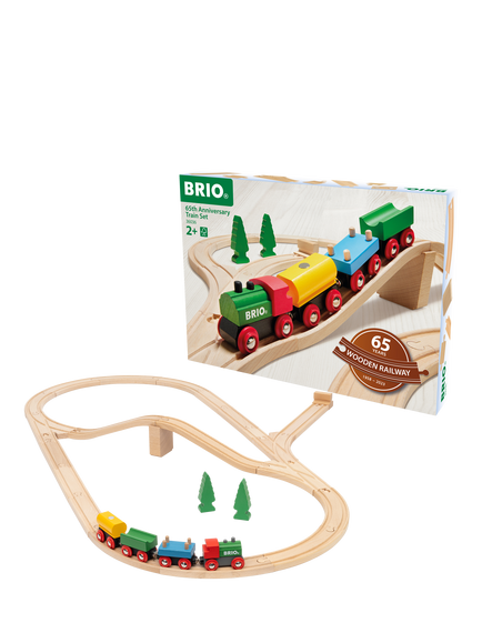 BRIO 65th Anniversary Wooden Train Set, 