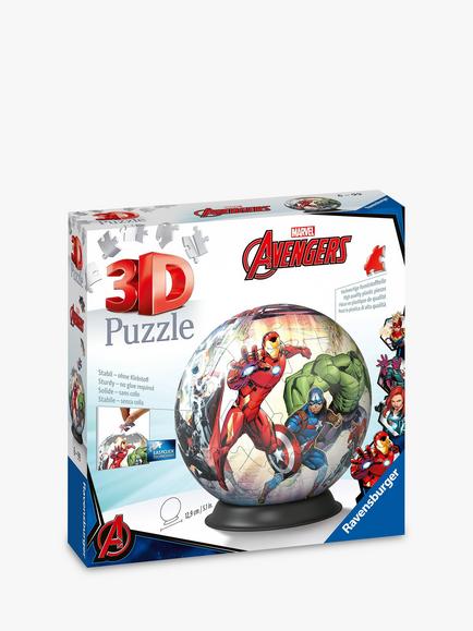 Ravensburger Disney Avengers 3D Puzzle Ball, 72 Pieces - view 2, Multi
