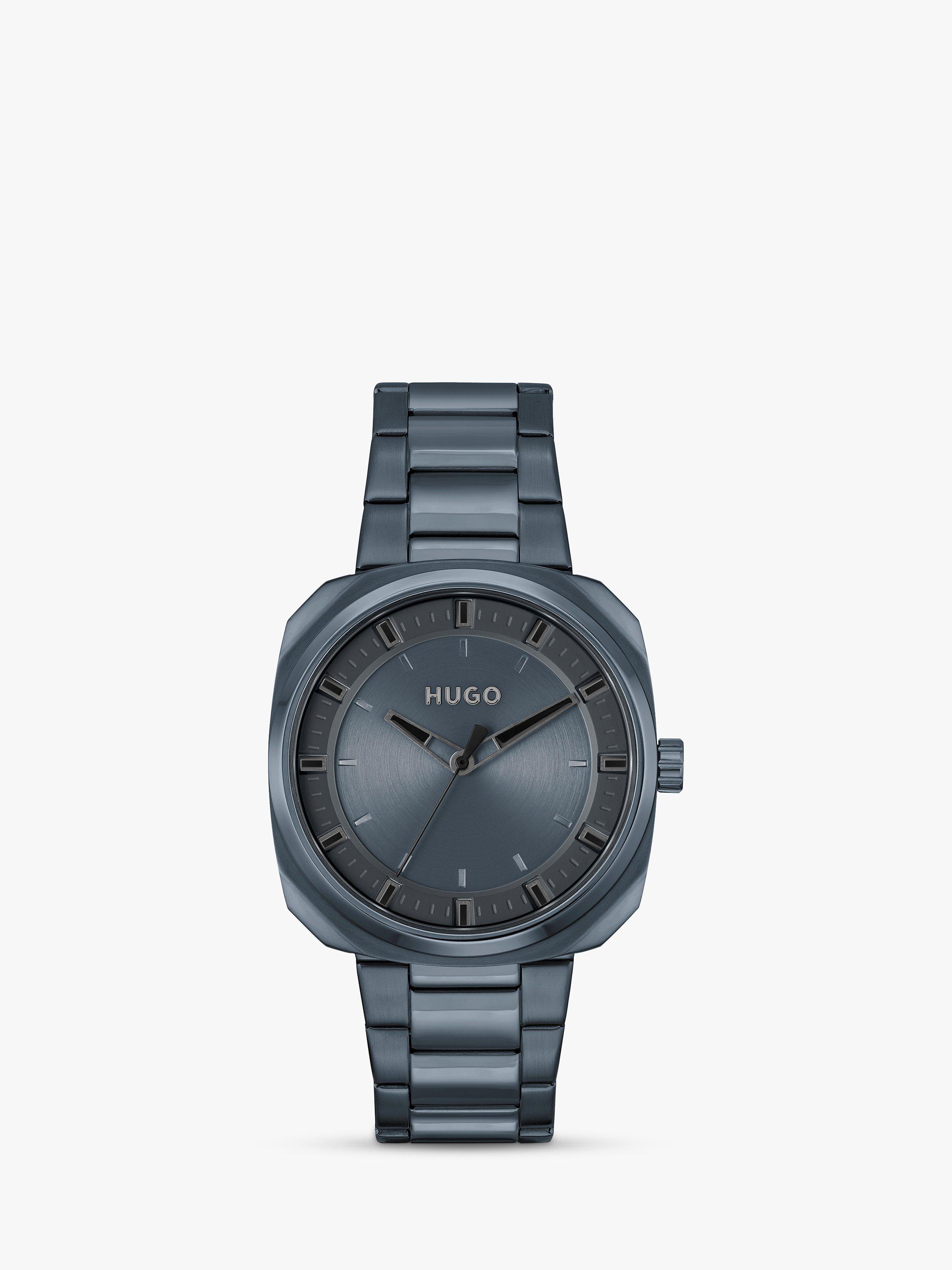 HUGO Men's Shrill Bracelet Strap Watch, Blue 1530310