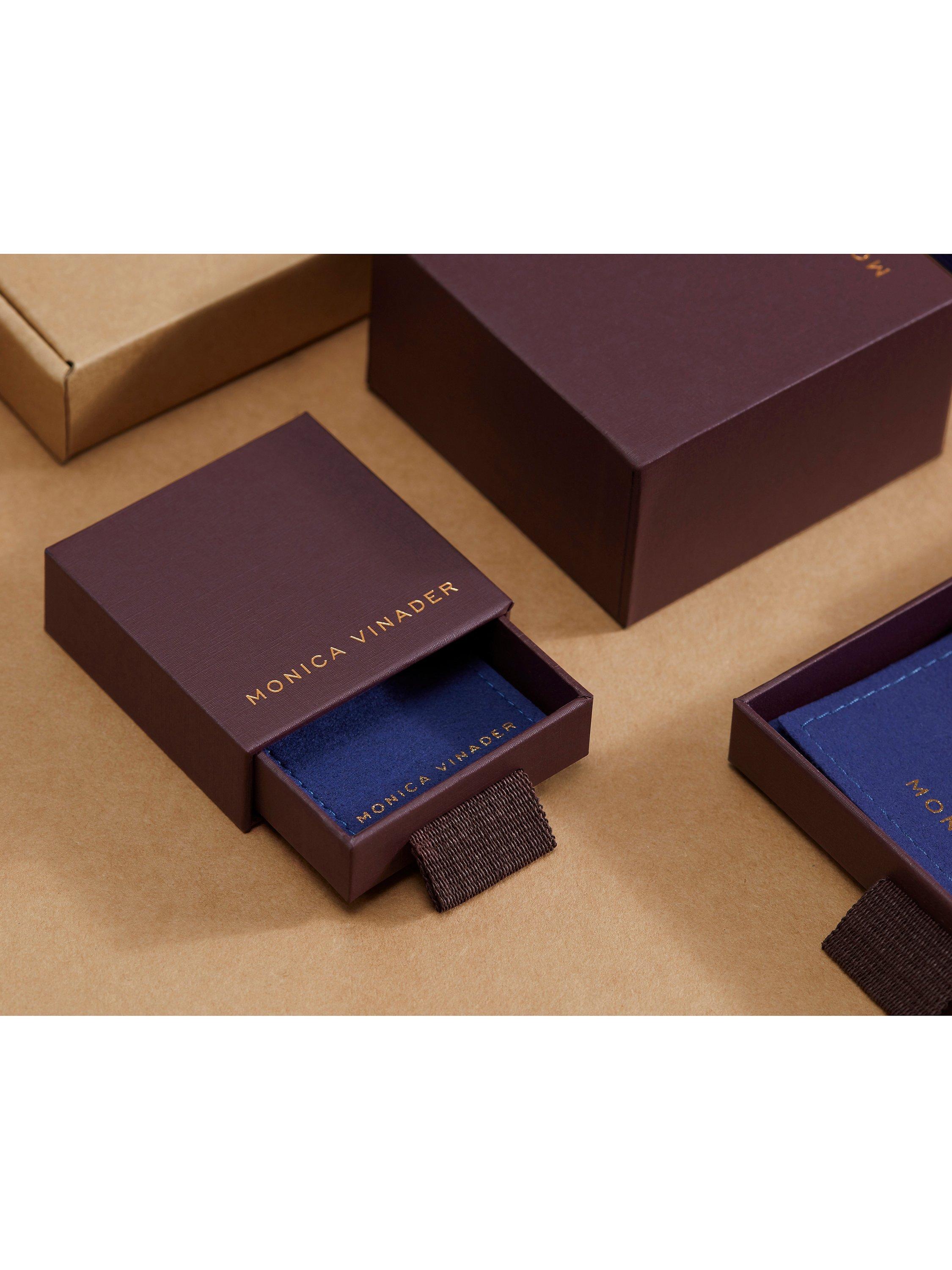 Product image 4 of 4, which shows Monica Vinader Siren Mini Green Onyx Ring, Gold, K