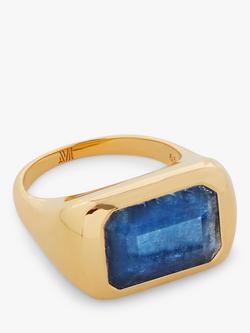 Monica Vinader Quartz Cocktail Ring, Gold/Blue
