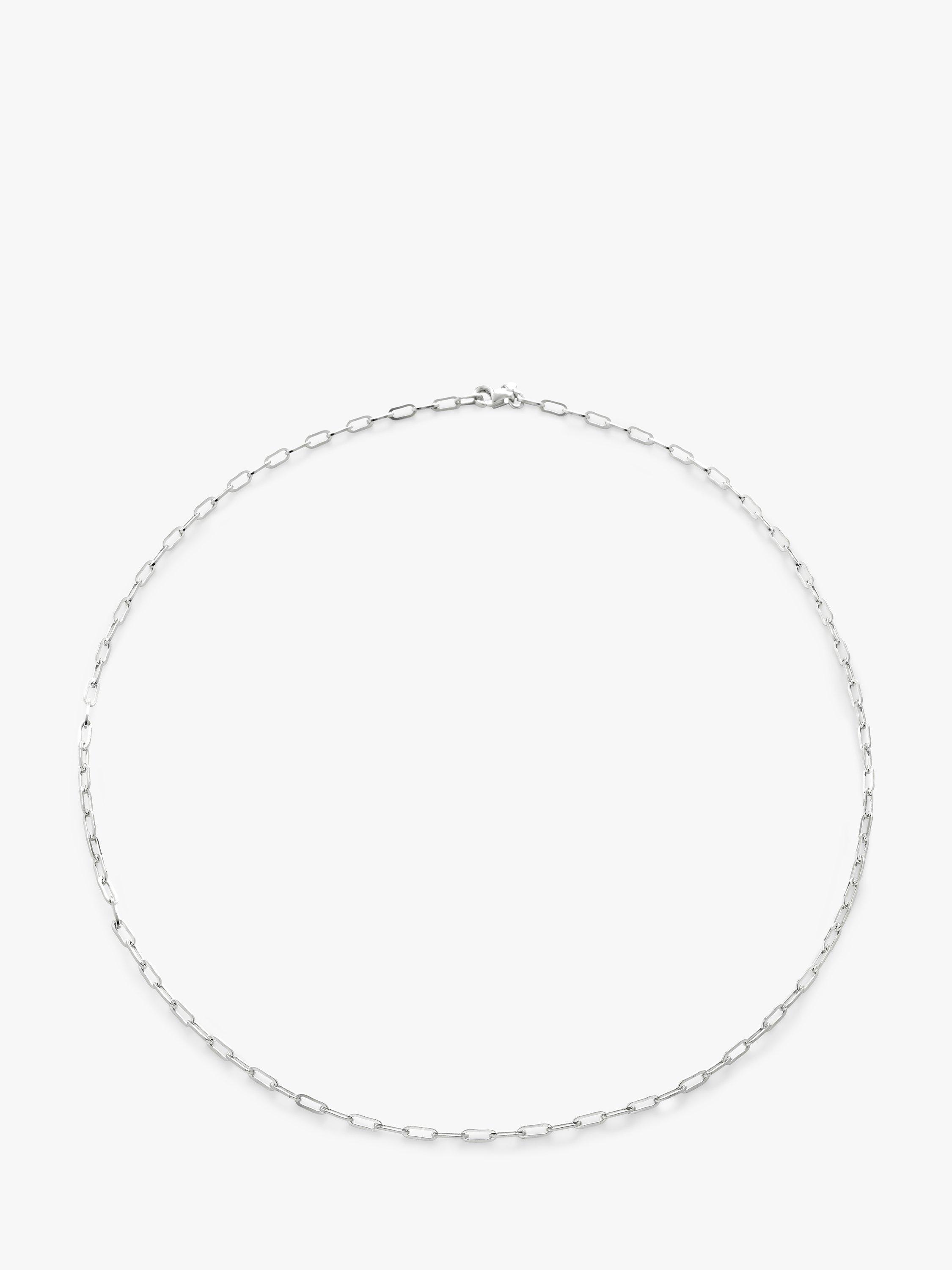 Monica Vinader Paperclip Choker Necklace, Silver