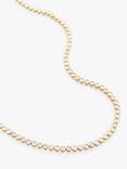 Monica Vinader 18ct Gold Vermeil Diamond Tennis Necklace, Gold