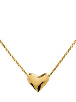 Monica Vinader Gold Heart Necklace, Gold
