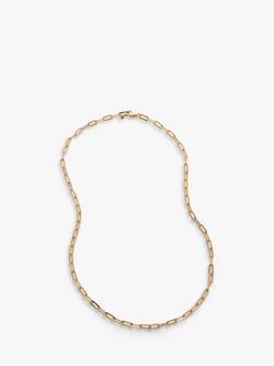 Monica Vinader Paperclip Chain Necklace, Gold, Gold