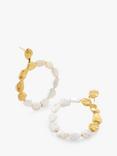 Monica Vinader x Mother of Pearl Keshi Pearl Small Hoop Earrings