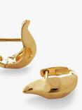 Monica Vinader Deia Lyre Huggie Earrings, Gold