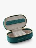 Monica Vinader Mini Oval Leather Jewellery Box, Green