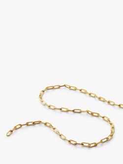 Monica Vinader Mini Paperclip Chain Bracelet - view 2, Gold
