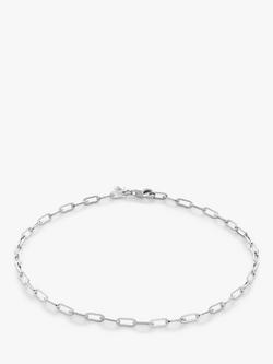 Monica Vinader Mini Paperclip Chain Bracelet, Silver