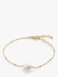 Monica Vinader Nura Keshi Pearl Bracelet, Gold