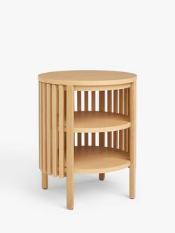 John Lewis Slatted Side Table, Natural, Natural