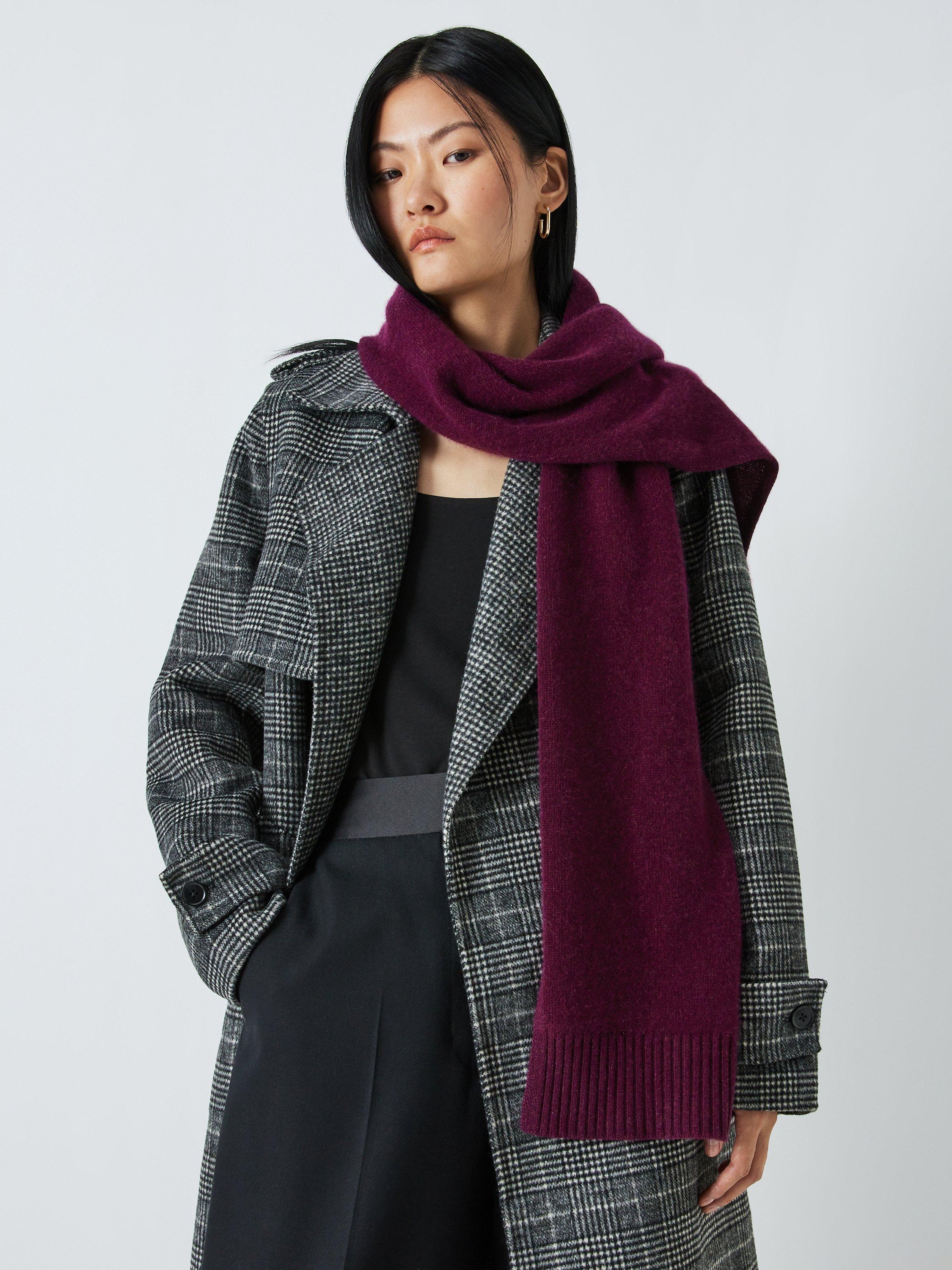 John Lewis Cashmere Scarf, Berry