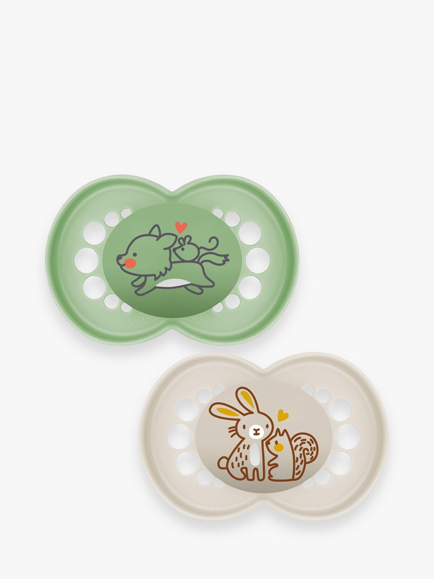 MAM Original Pure Silicone Baby Soother, 6+ Months, Pack of 2