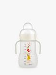MAM 2-in-1 Trainer Baby Bottle with Glow in the Dark Handles, 220ml