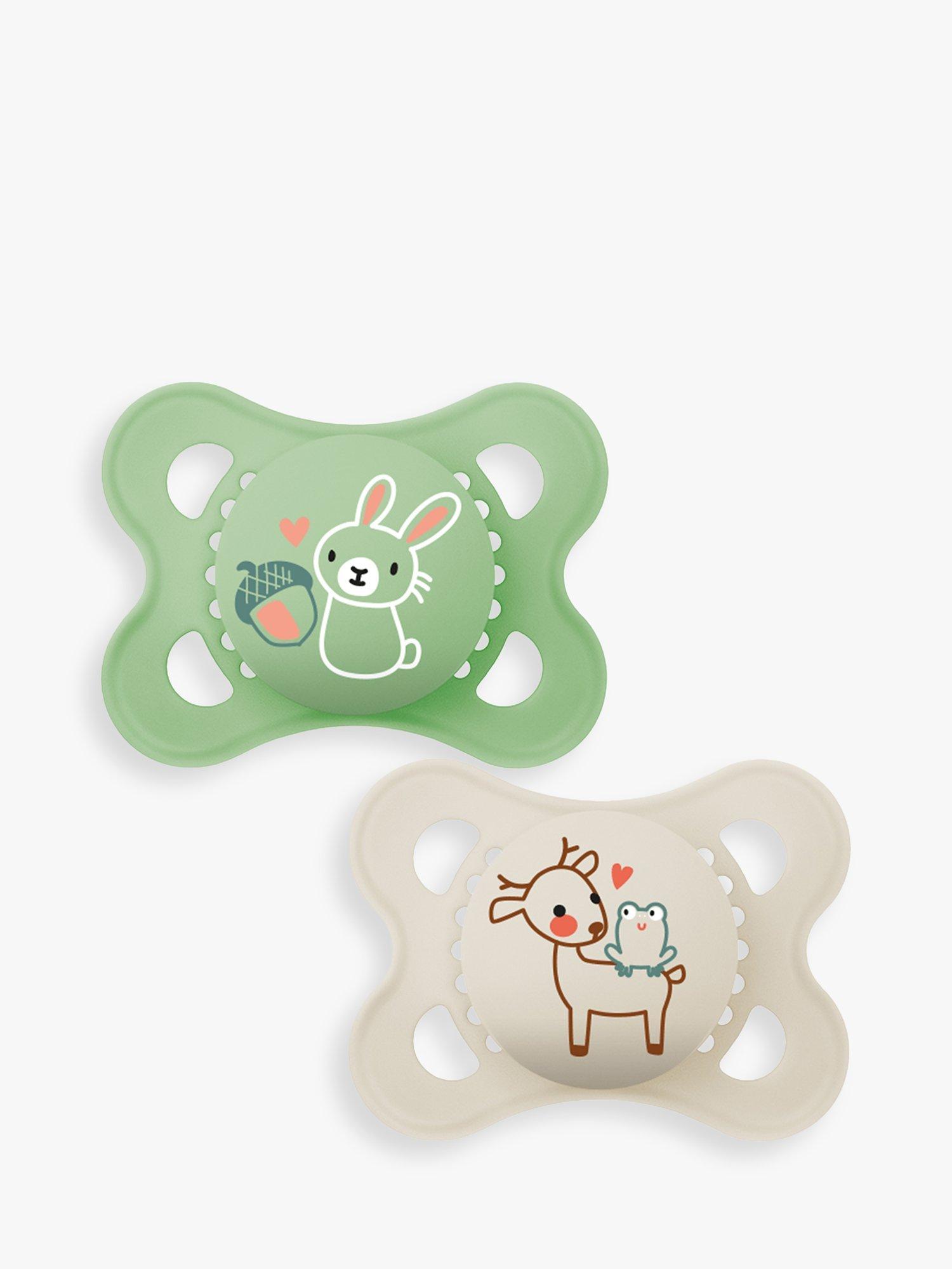 MAM Silicone Baby Pure Original Soother Unisex, 2-6 Months, Pack of 2