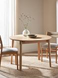 John Lewis Notch Round 4-6 Seater Extending Dining Table