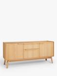 John Lewis Notch 2 Door, 2 Drawer Sideboard, Oak