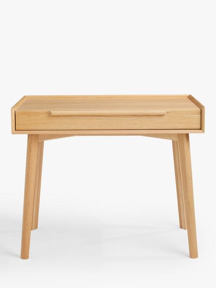 John Lewis Notch Desk - view 2, Oak