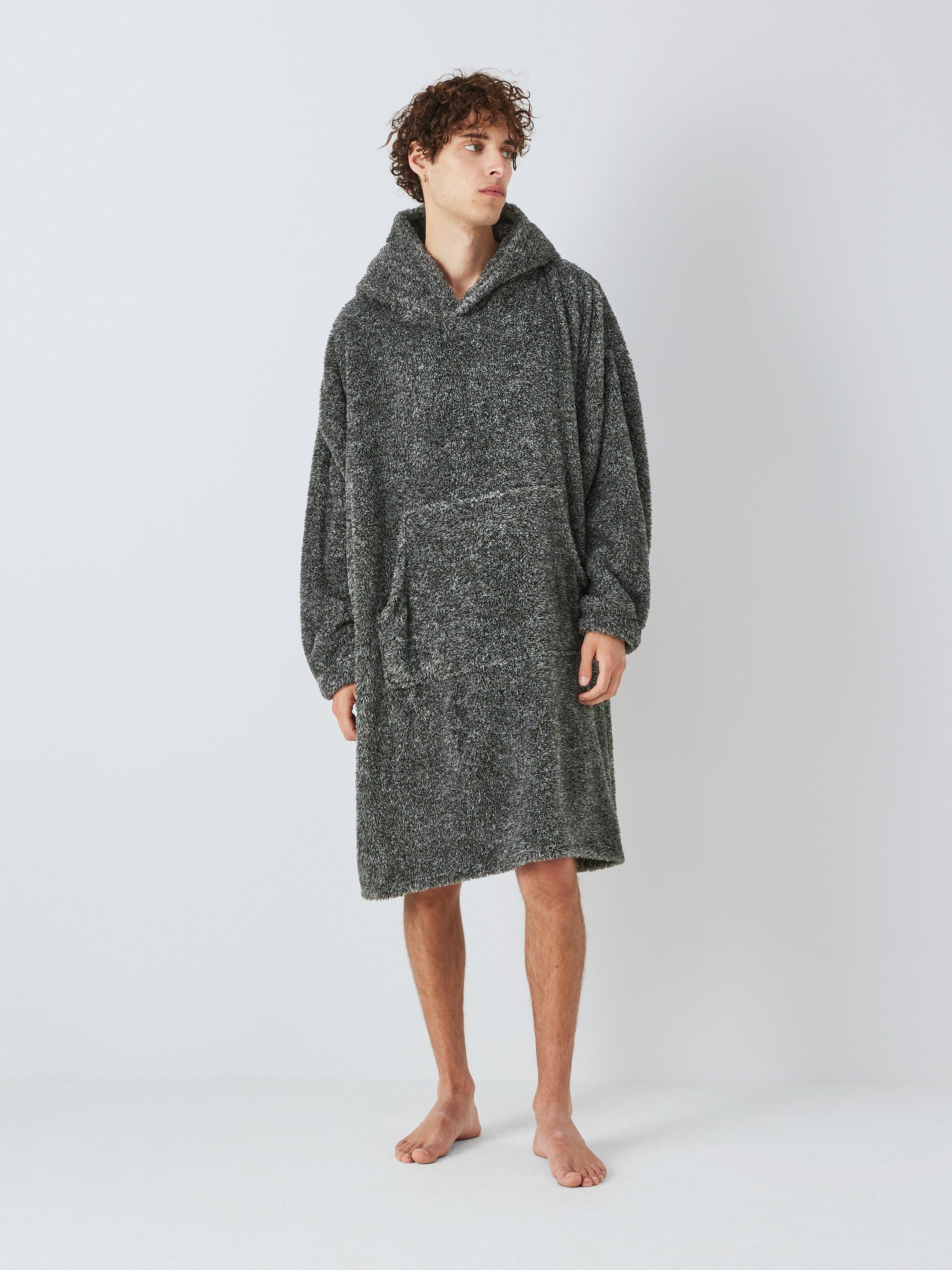 John Lewis ANYDAY Cosy Oversized Hoodie, One Size, Charcoal
