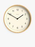 Newgate Clocks Mauritius Quartz Silent Sweep Bamboo Wall Clock, 38cm, Natural