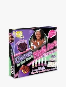Fablab Glow in the Dark Nail Art Kit, Multi