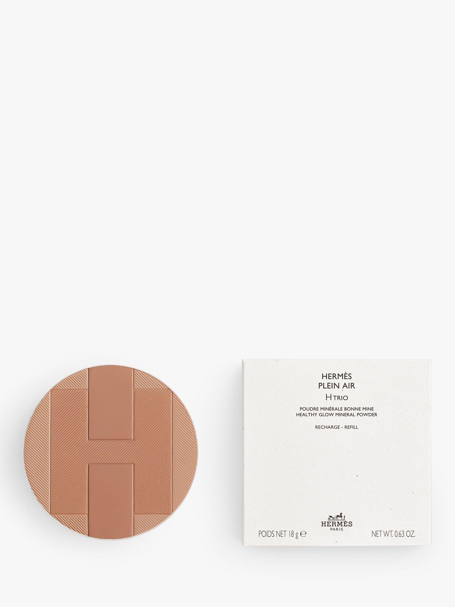 Product image 1 of 4, which shows Hermès Plein Air H Trio Healthy Glow Mineral Powder Refill, 04 Sienne