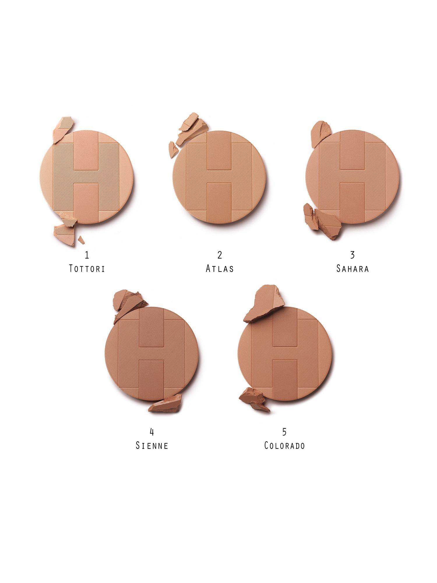 Product image 3 of 4, which shows Hermès Plein Air H Trio Healthy Glow Mineral Powder Refill, 04 Sienne