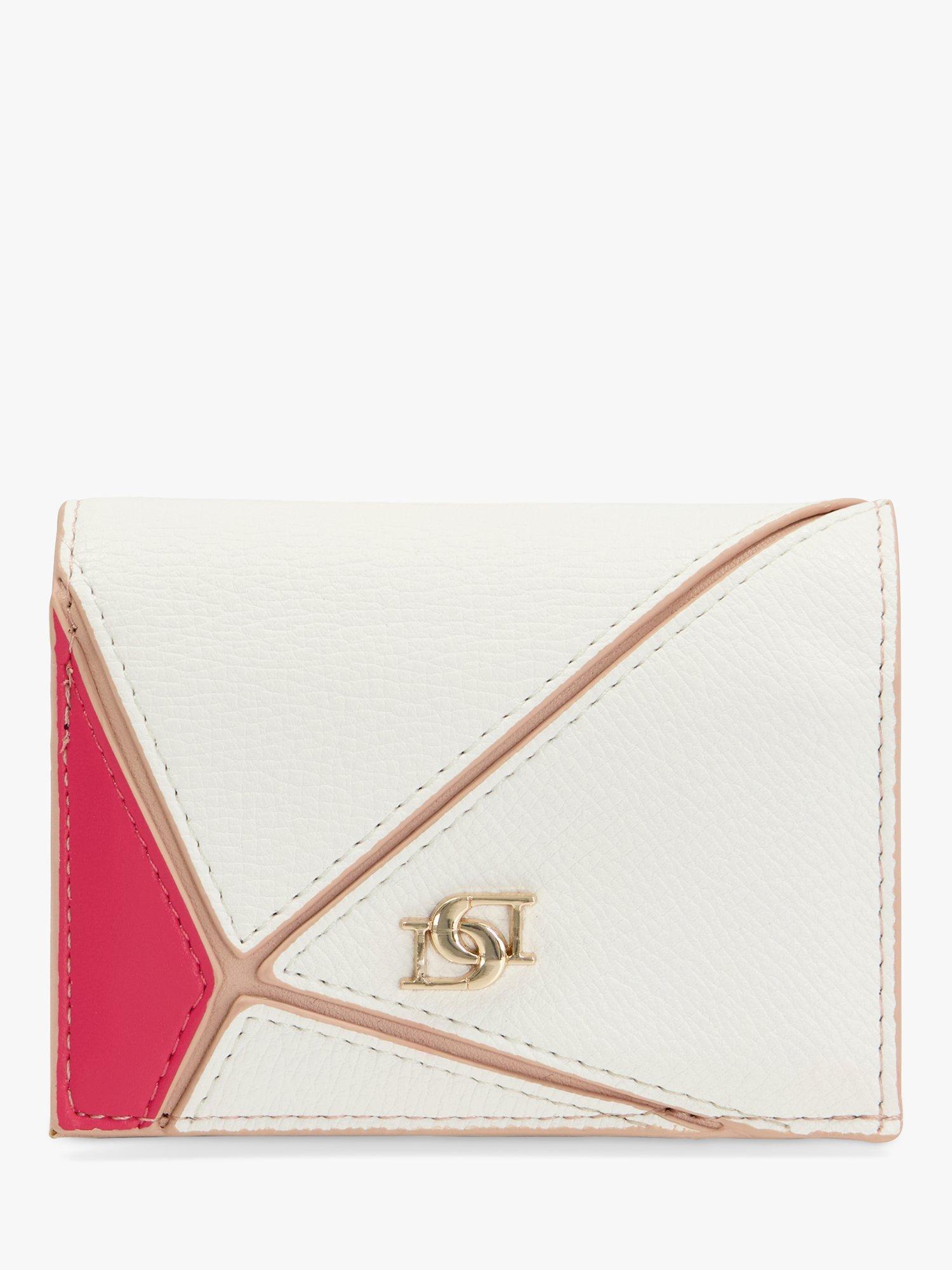 Dune Korset Patchwork Foldover Purse, Ecru/Camel