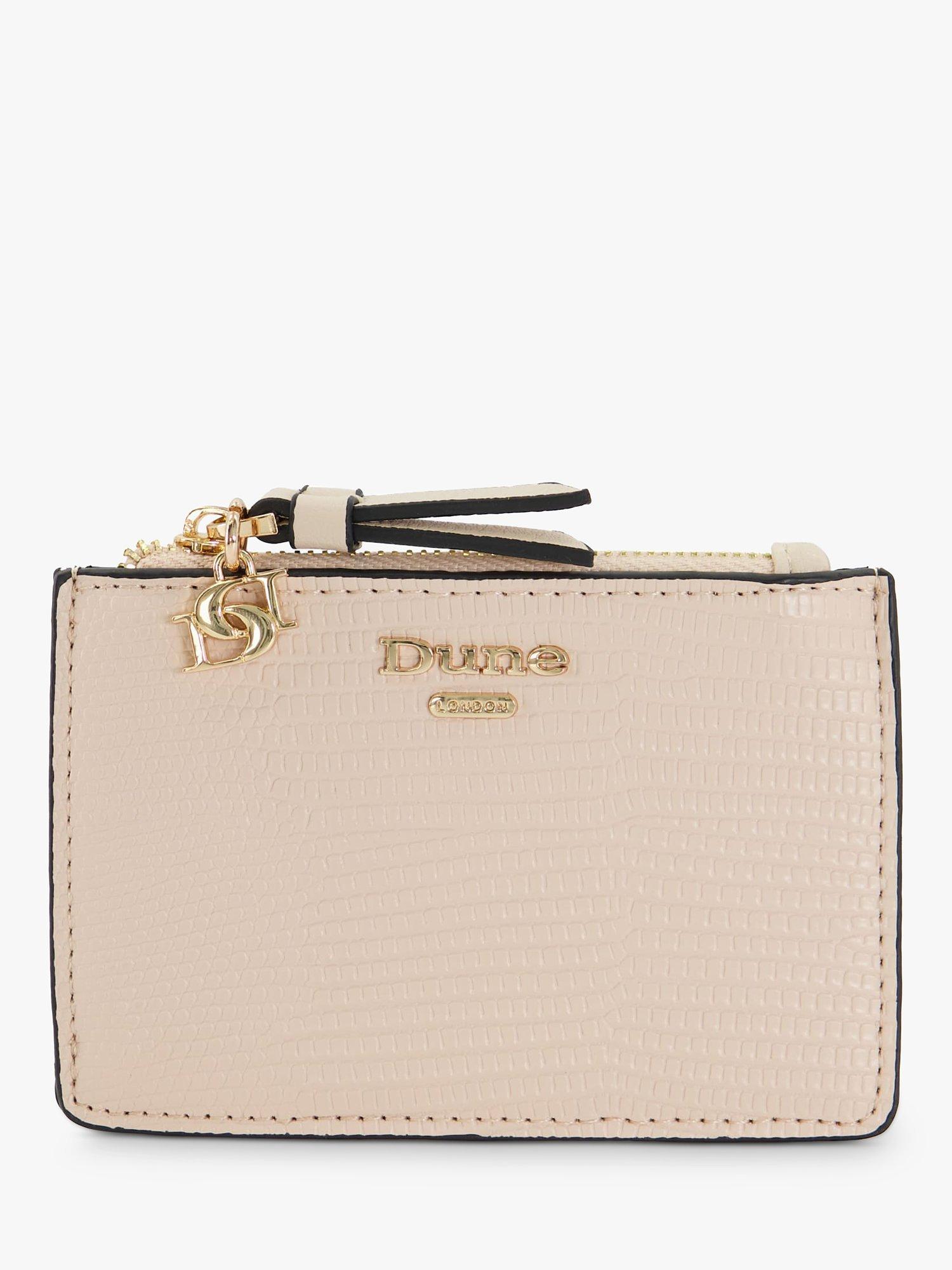 Dune Knoxville Structured Charm-Detail Cardholder, Nude