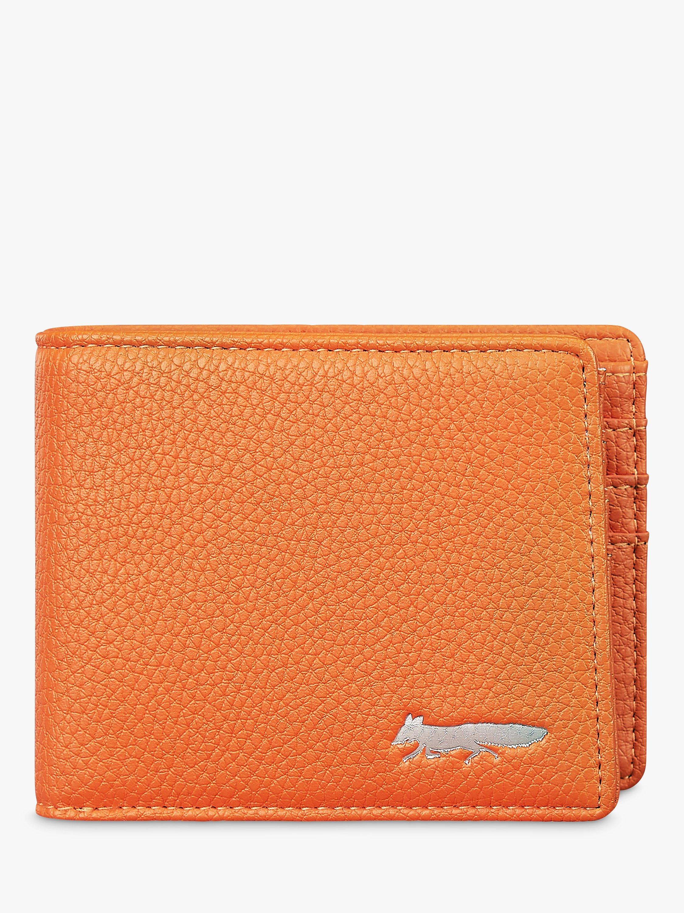 Foxx Smith London Fox Fold Wallet, Orange