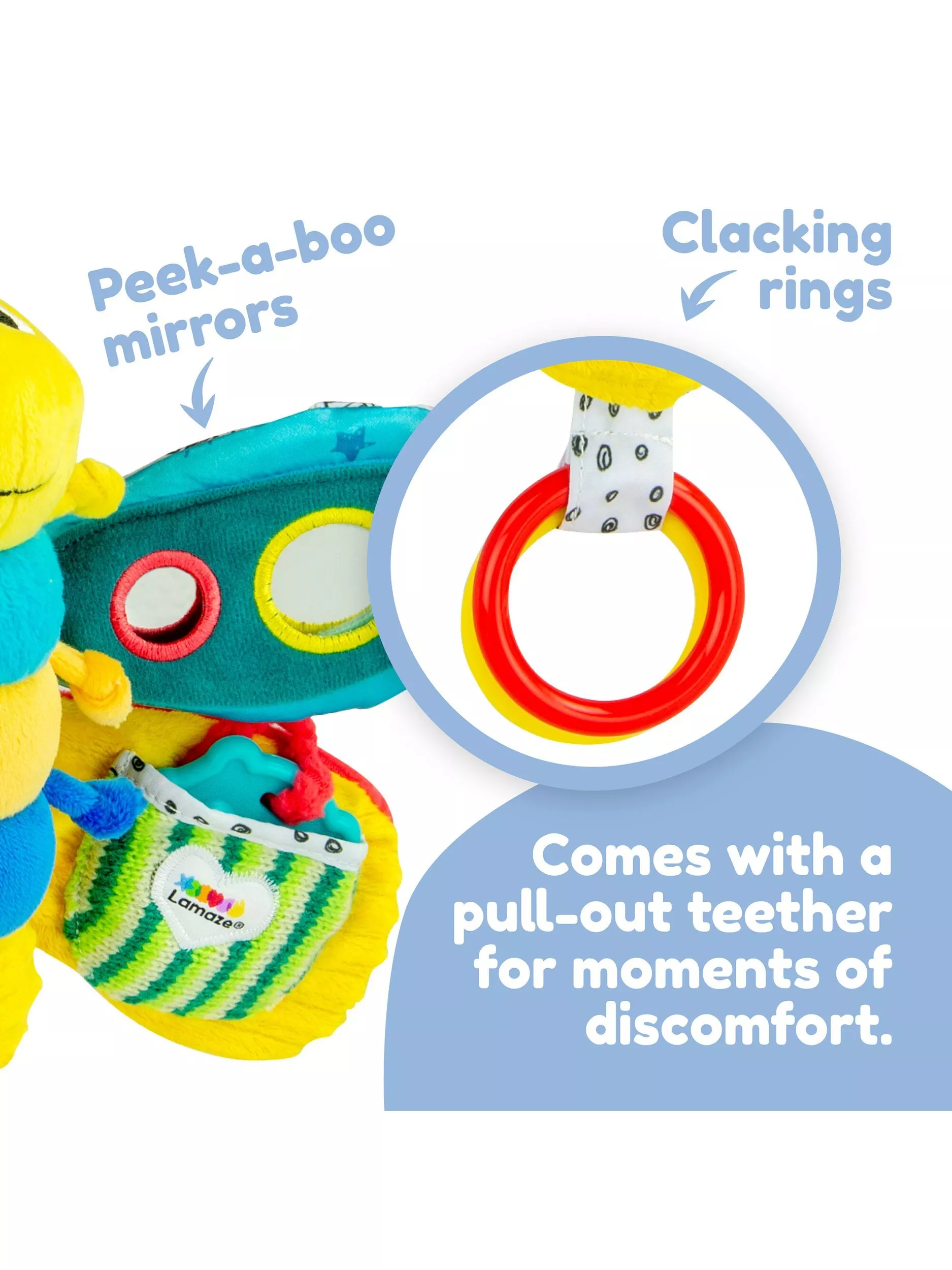 LAMAZE Freddie The Firefly – Juguete De Mesa Para Bebés De 6+ Meses – Estimulación Visual, Táctil Y Auditiva – Ideal Para Regalar