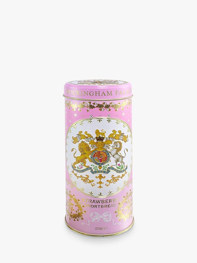 Royal Collection Buckingham Palace Strawberry Shortbread Tin, 250g
