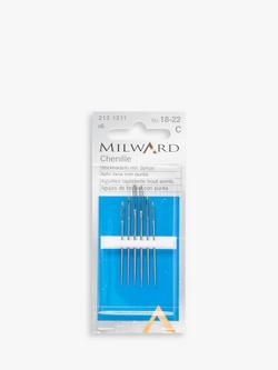 Milward Chenille Needles, N18-22, Pack of 6, Silver