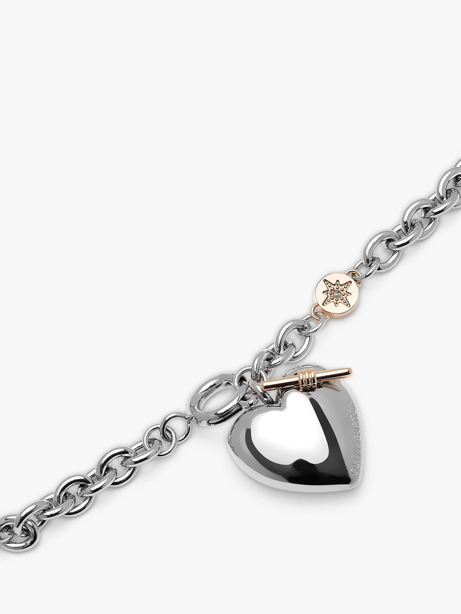 Product image 2 of 6, which shows Olivia Burton Knot Heart Bracelet, Silver